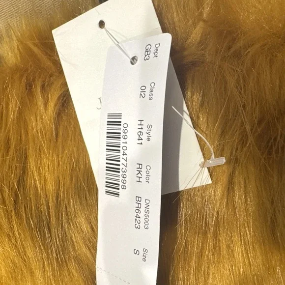 J Crew Peplum Chino Jacket Faux Fur Collar Ridge Khaki Style# H1641 Belted Funky - Picture 7 of 10